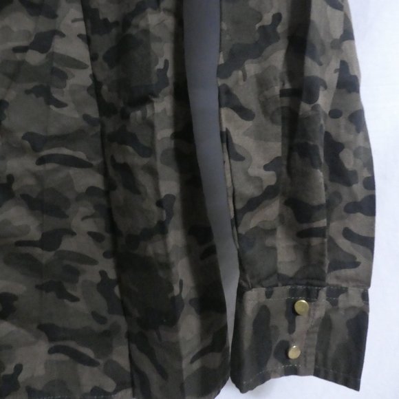 MAX | UK 14 EUR 40 | Camo / Camouflage Snap Button-Up Front Shirt | NWOT - Picture 12 of 16
